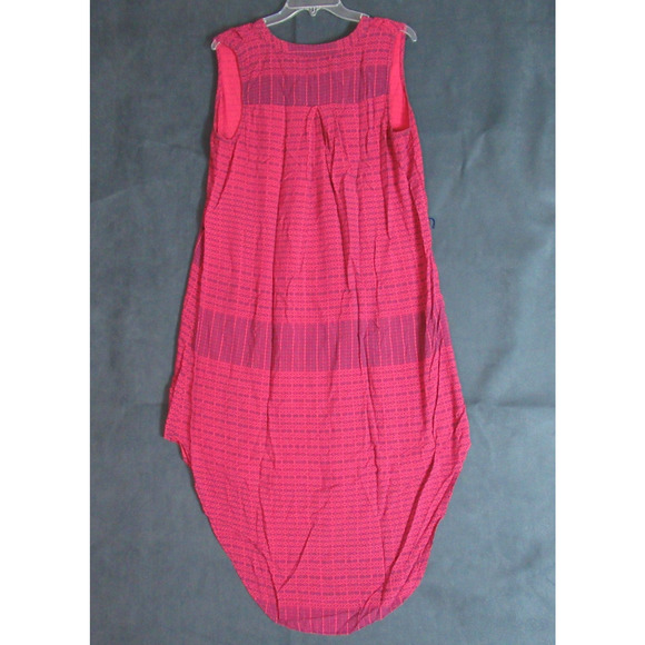 ANA Dress Womens Size XL Pink Sleeveless Geometric Boho Shift Lounge Beach Midi - Picture 4 of 9